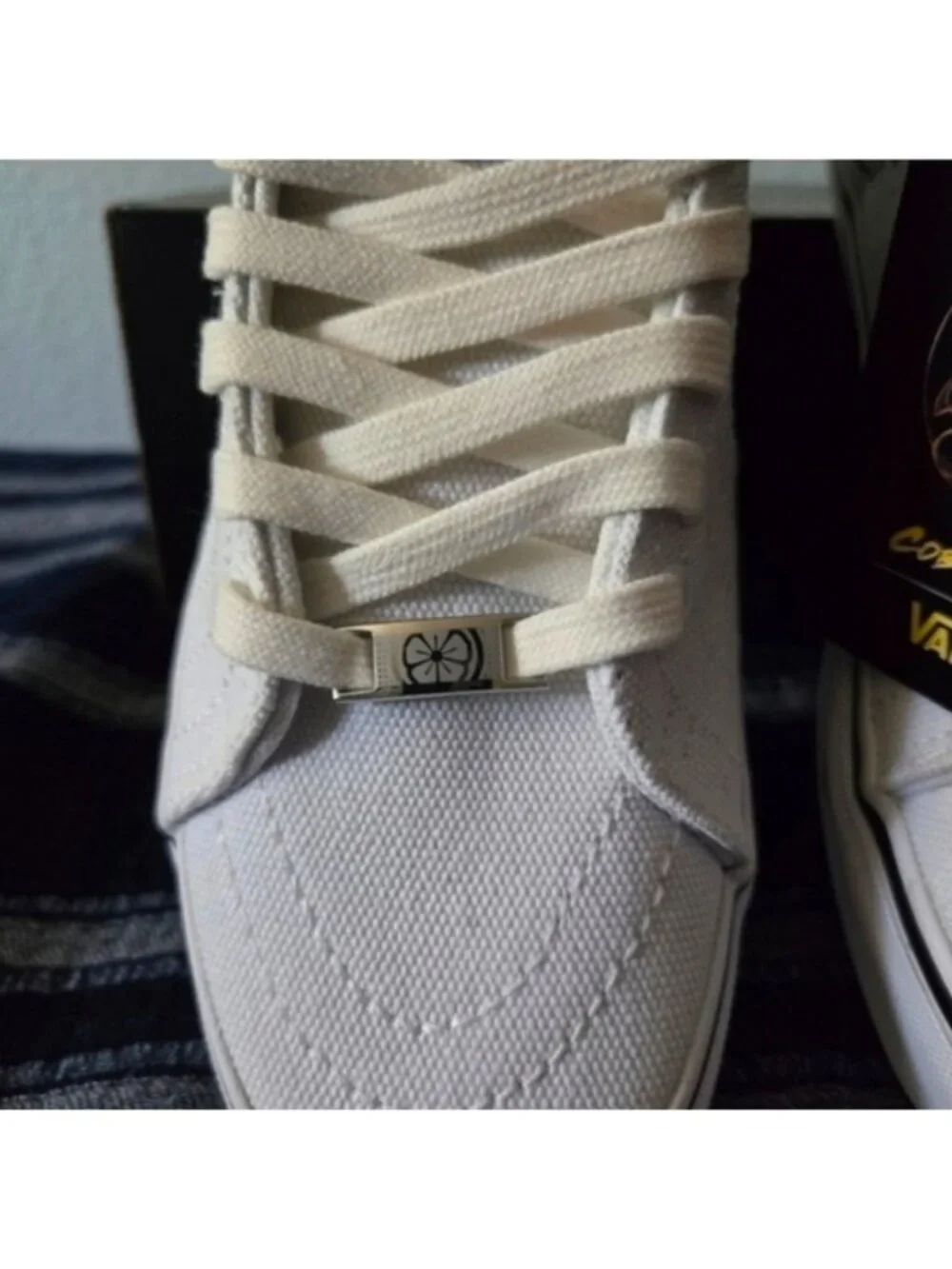 VANS  COBRA KAI SK8-HI Women 5 Miyagi Do LaRusso White canvas NWT 0826